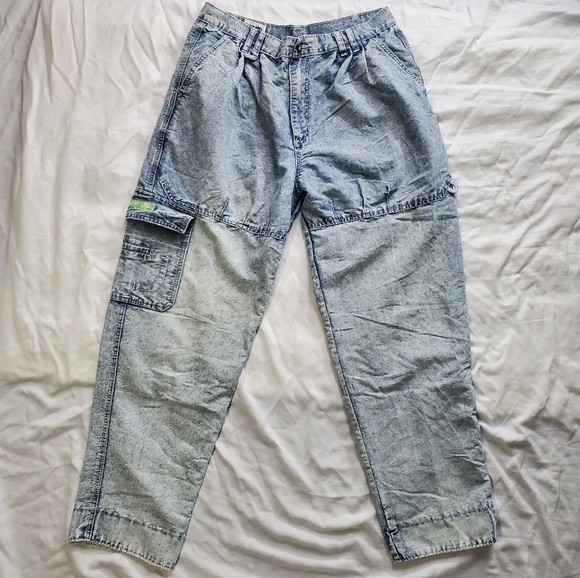 VTG Gitano Baggy Acid Wash Jeans - Picture 3 of 8